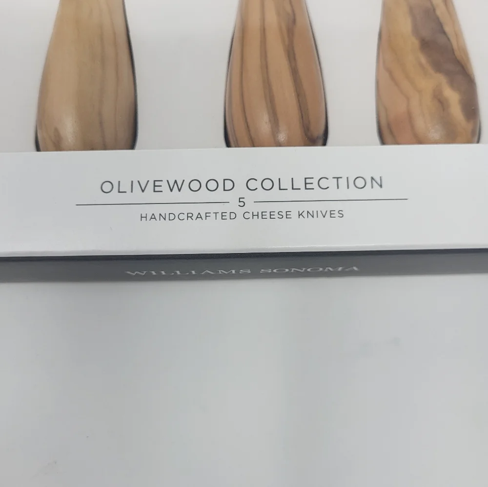Williams Sonoma Olivewood 5-piece Cheese Knife Set Entertaining‎ Made In Italy
